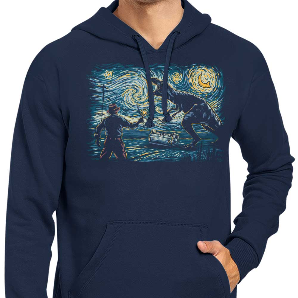 Unique Jurassic Night-themed Hoodie for Trendy Wear
