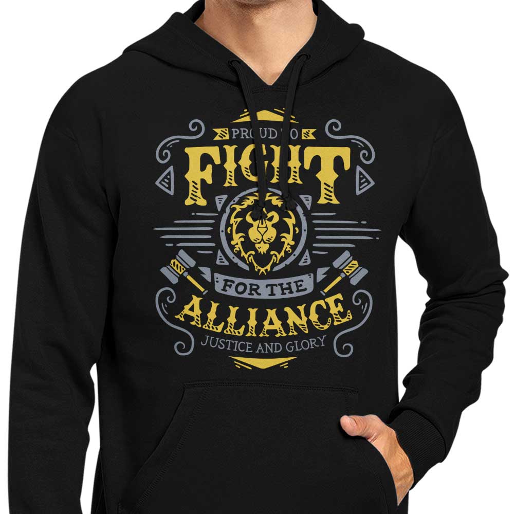 Alliance-themed Combat Hoodie - A Stylish and Comfortable Garment for Fans