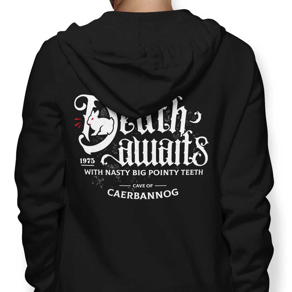 Logozaste Death Awaits Men's and Women's Zip Up and Pullover Hoodies