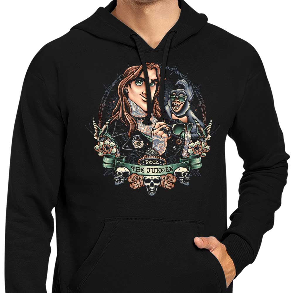 Eco-Friendly Save the Jungle Zip-Up and Pullover Hoodies in S - 4XL