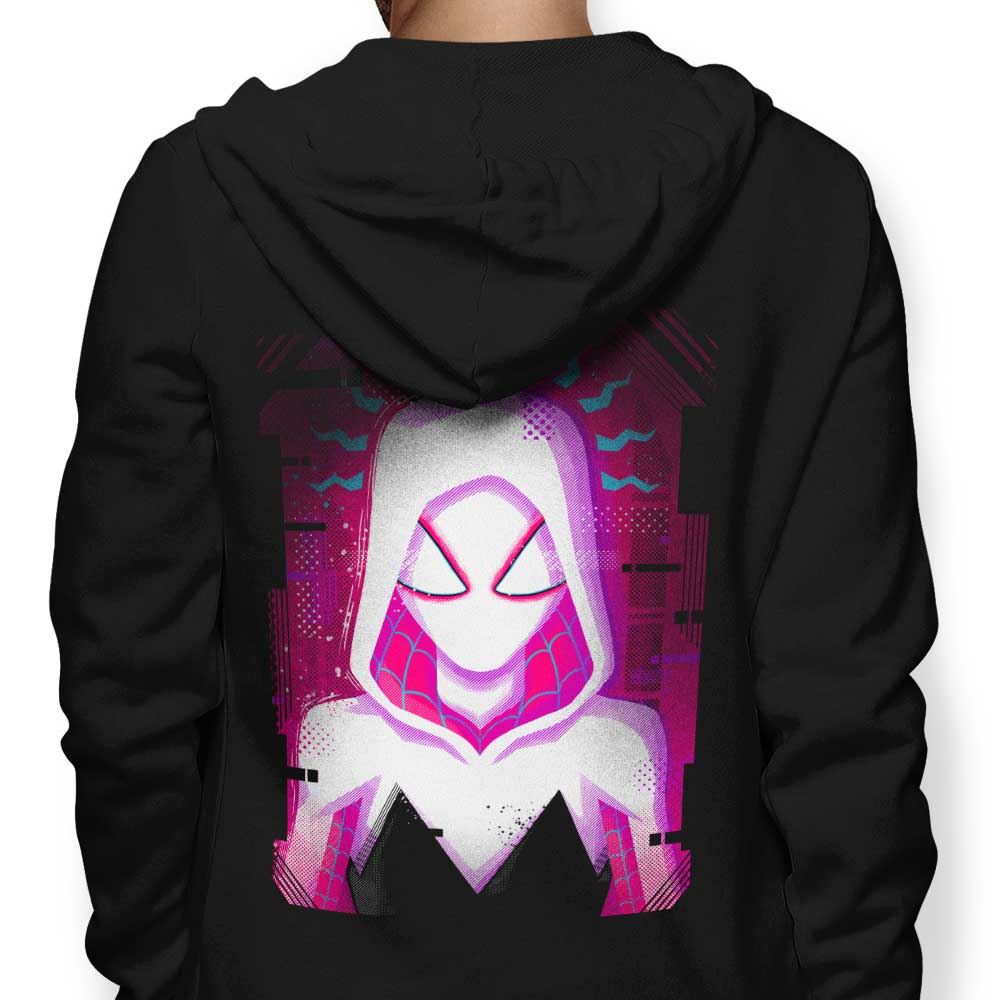 Glitched Gwen 8.5oz 80/20 Cotton/Poly Zip-up and Pullover Hoodies