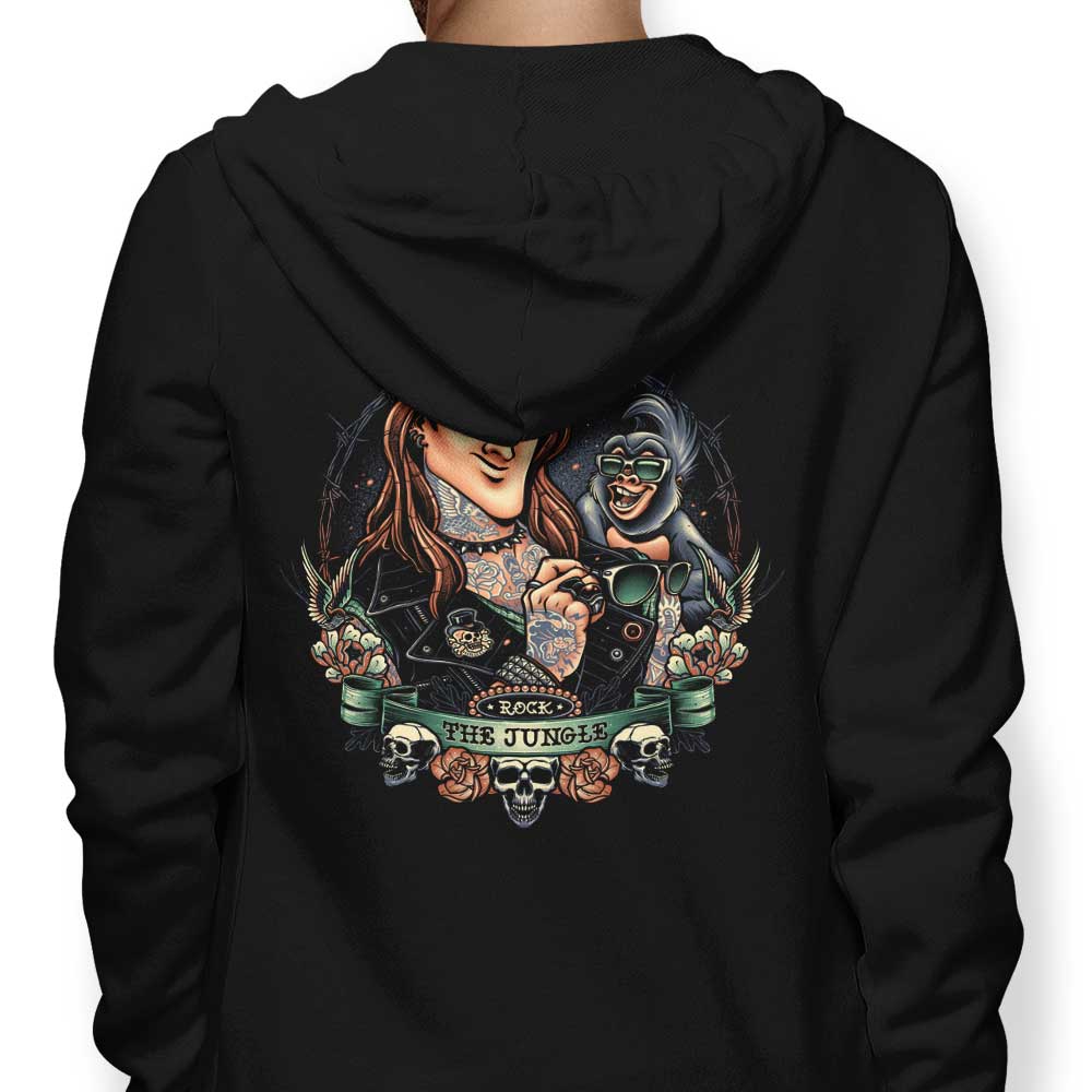 Eco-Friendly Save the Jungle Zip-Up and Pullover Hoodies in S - 4XL