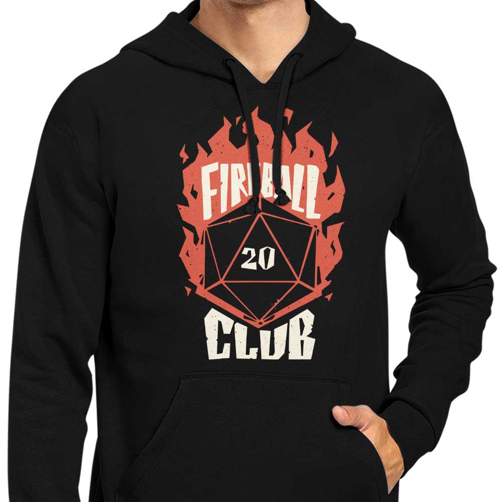 Studio Mootant's Fireball Club Fashionable Zip-up and Pullover Hoodies