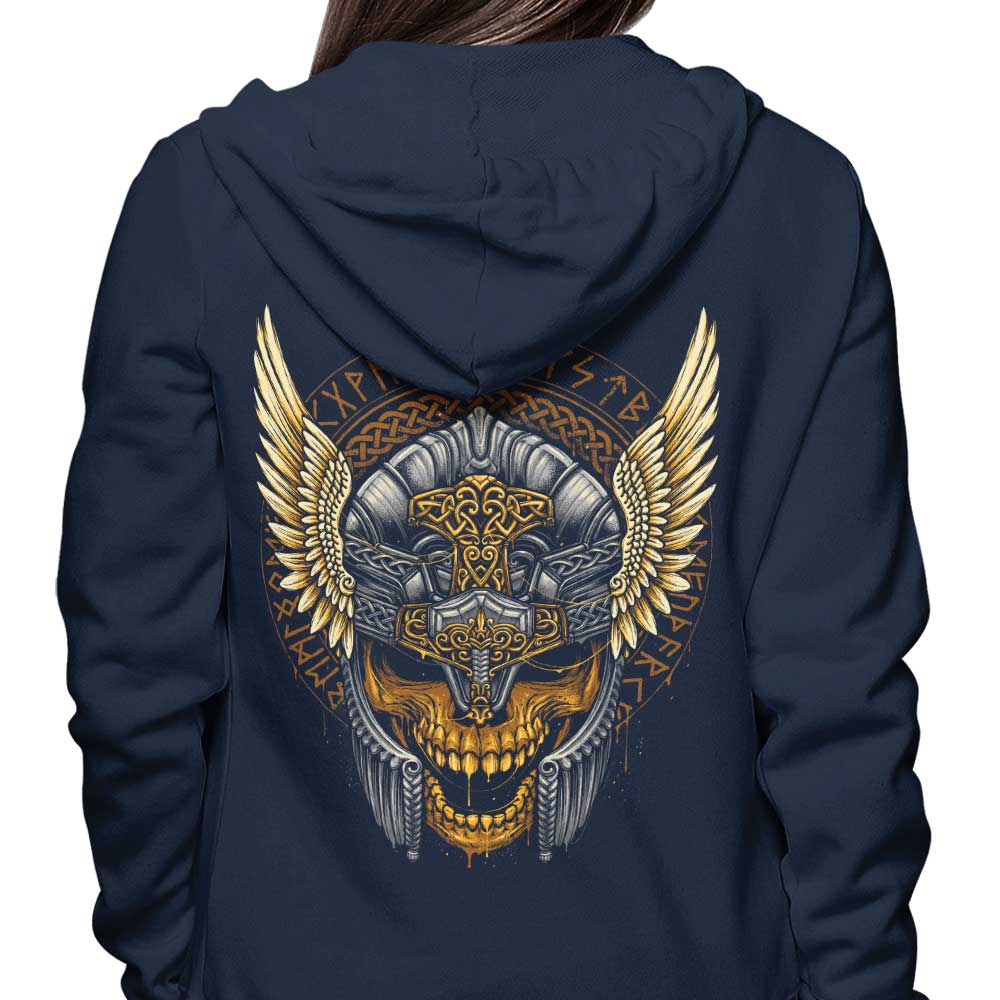 Thunder Skull Stylish Hoodie by Glitchygorilla