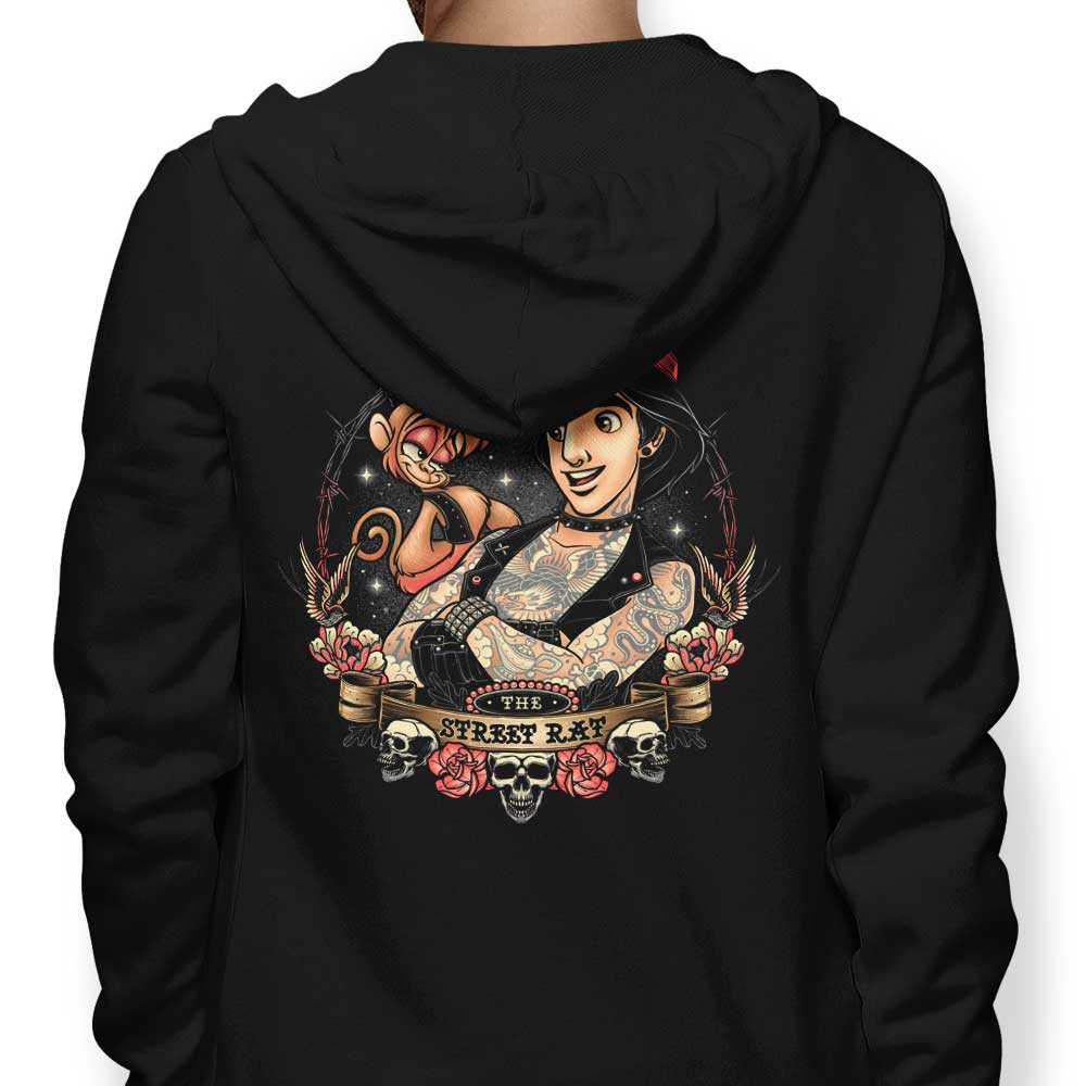 Momma Gorilla's Trendy Street Rat Zip-Up and Pullover Hoodies in S - 4XL