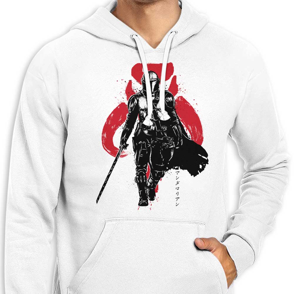 Stylish Dark Wielder Sumi - e Hoodie by Dr. Monekers