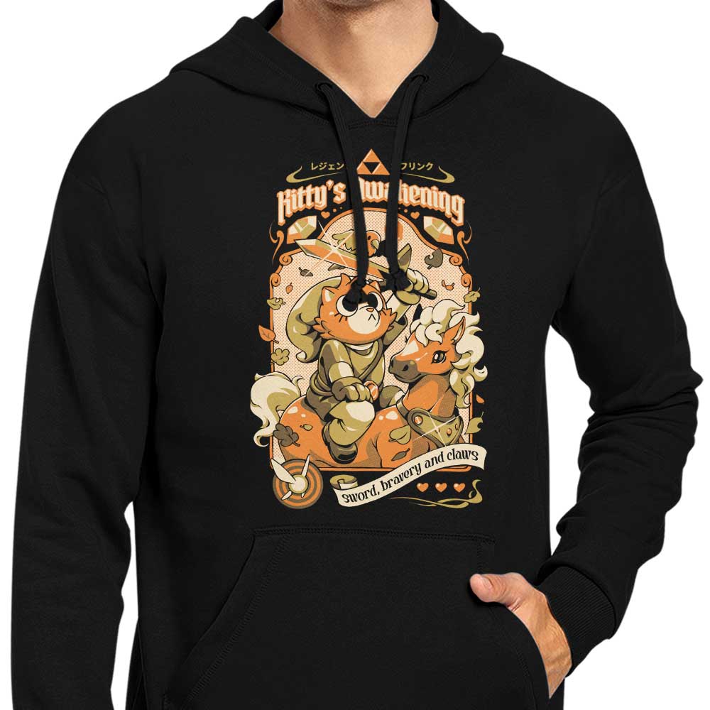 Ilustrata's Kitty's Awakening 8.5oz Zip-up & Pullover Hoodies
