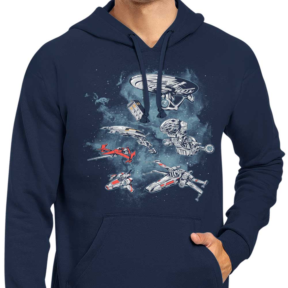 Adam Works' Supreme Space Fleet-themed Hoodie for Cosmic Enthusiasts