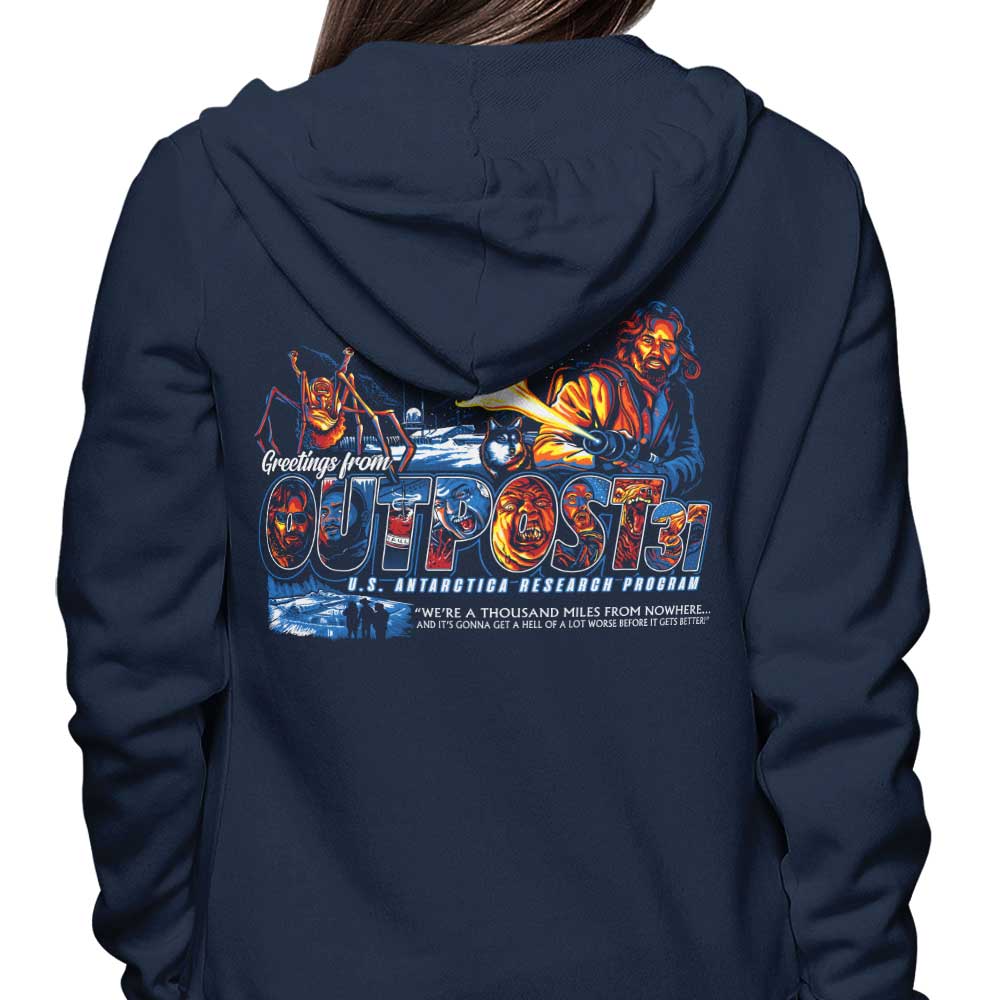 Outpost 31 Greetings - Stylish Zip-Up and Pullover Hoodies