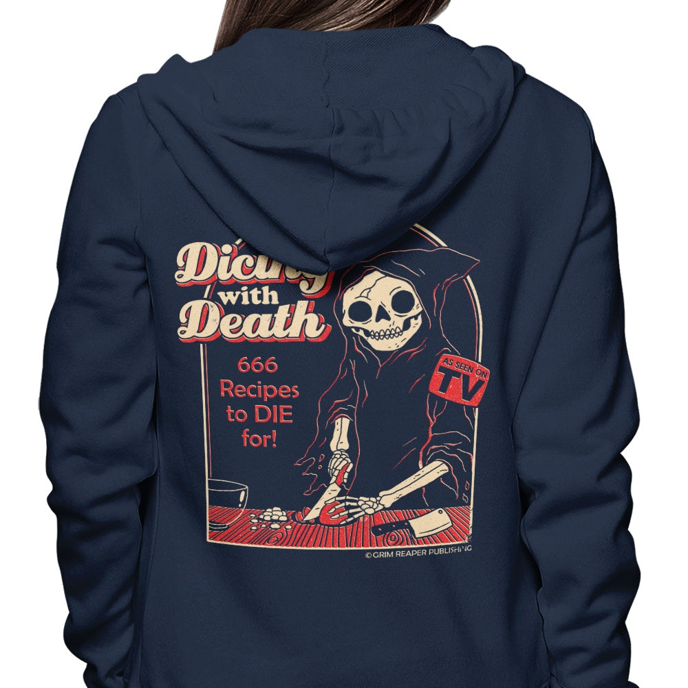 DinoMike's 'Dicing with Death' Comfortable Zip-up and Pullover Hoodies