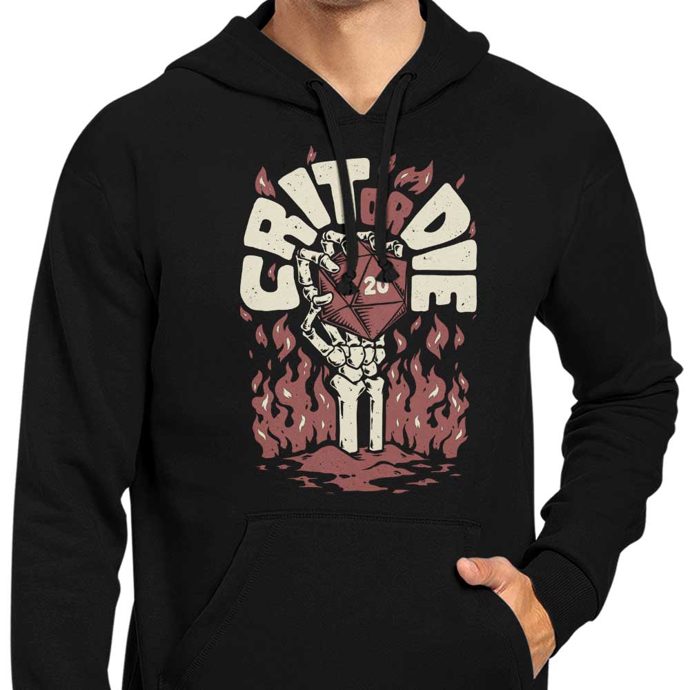 Studio Mootant's 'Crit or Die' Comfortable Zip-Up and Pullover Hoodies