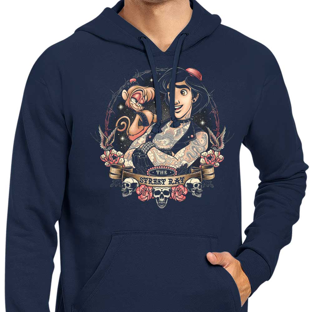Momma Gorilla's Trendy Street Rat Zip-Up and Pullover Hoodies in S - 4XL