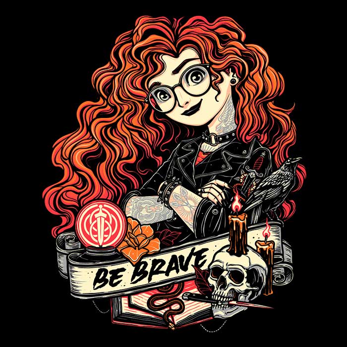 Be Brave Inspiring Zip Up and Pullover Hoodies