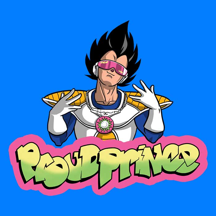 Stylish Diego Pedauye Illustrations 'Proud Prince' Zip-Up and Pullover Hoodies