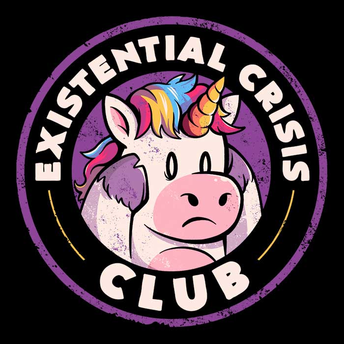 Existential Crisis Club Branded Unisex Hooded Sweatshirt