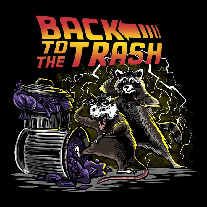 Zascanauta's 'Back to the Trash' Zip Up and Pullover Hoodies