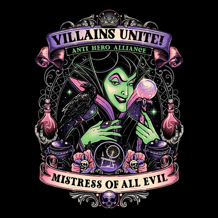 Momma Gorilla's 'Mistress of All Evil' Stylish Zip-Up and Pullover Hoodies