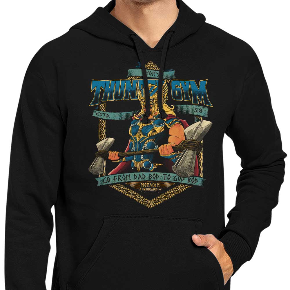 Thunder Gym Branded Athletic Hoodies - Ideal for Fitness Enthusiasts