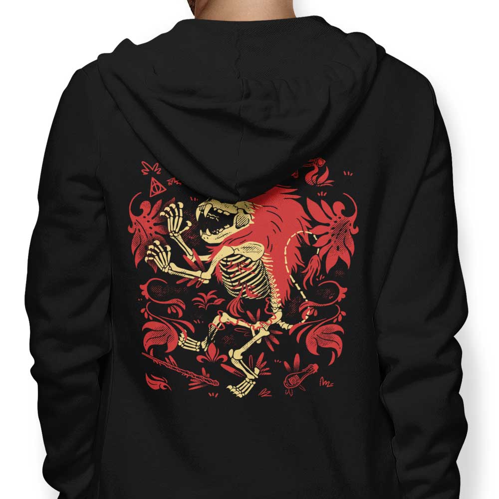 Fitas Artwork Lion Fossil Zip-Up and Pullover Hoodies in S - 4XL Sizes