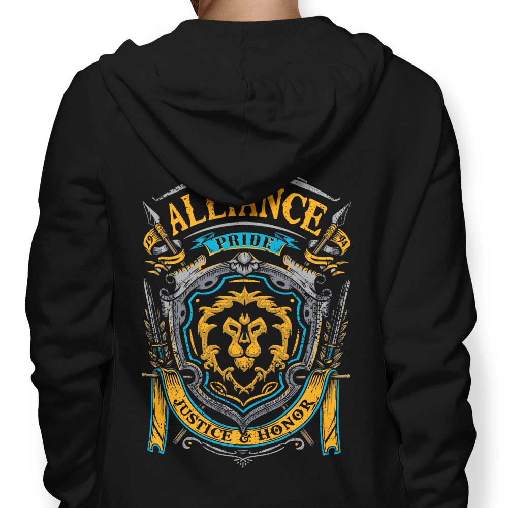 Olipop's Alliance Pride Zip-Up and Pullover Hoodies in S - 4XL Sizes