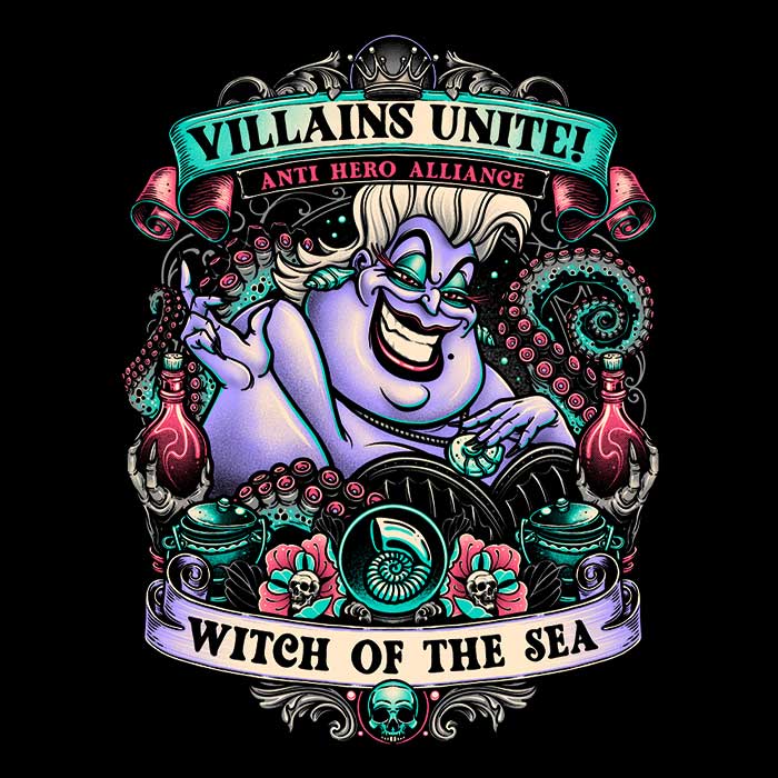 Sea Witch Themed Zip-Up and Pullover Hoodies by Momma Gorilla