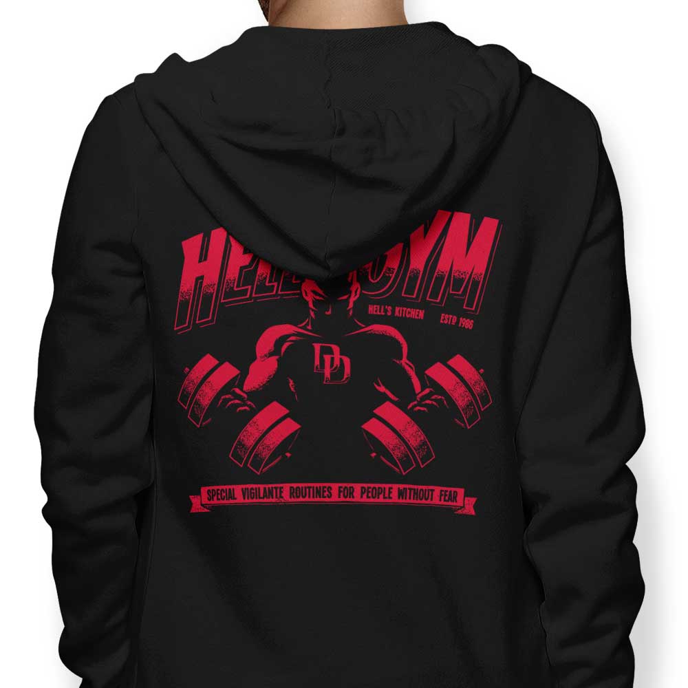 Hell Gym Branded Zip Up and Pullover Hoodies for Fitness Enthusiasts