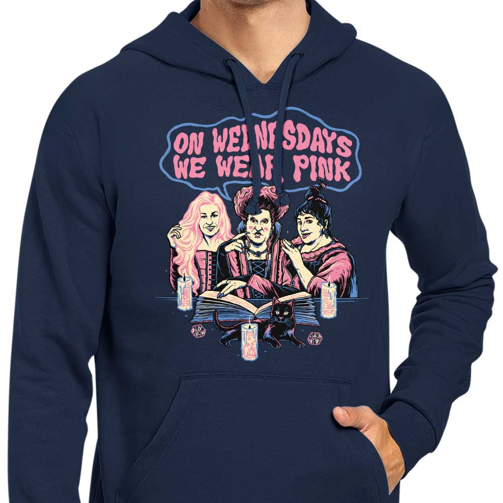 Stylish Pink 'Witches Wear Pink' Hoodie by Momma Gorilla