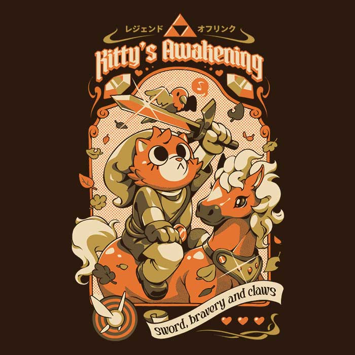 Ilustrata's Kitty's Awakening 8.5oz Zip-up & Pullover Hoodies