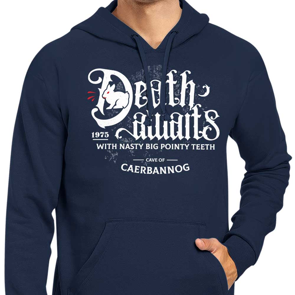 Logozaste Death Awaits Men's and Women's Zip Up and Pullover Hoodies