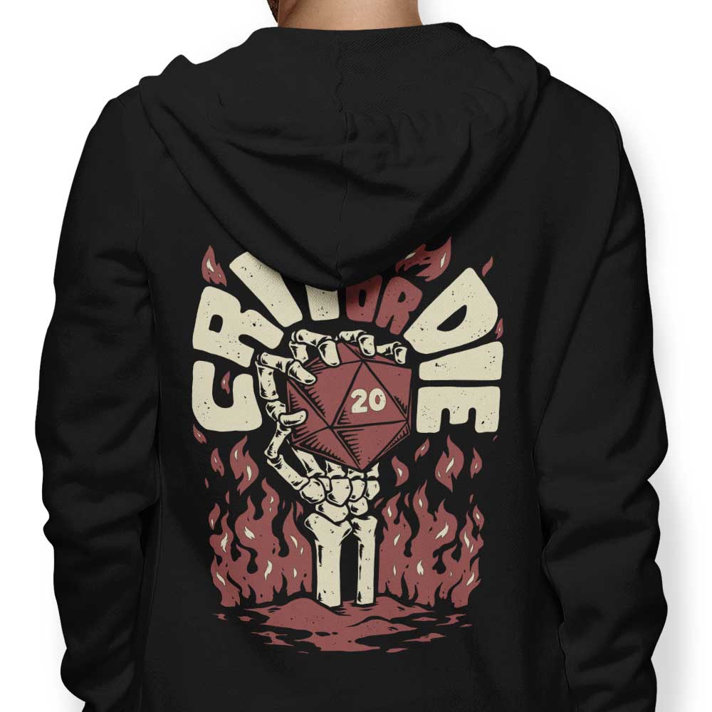 Studio Mootant's 'Crit or Die' Comfortable Zip-Up and Pullover Hoodies