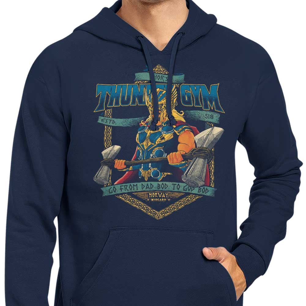 Thunder Gym Branded Athletic Hoodies - Ideal for Fitness Enthusiasts