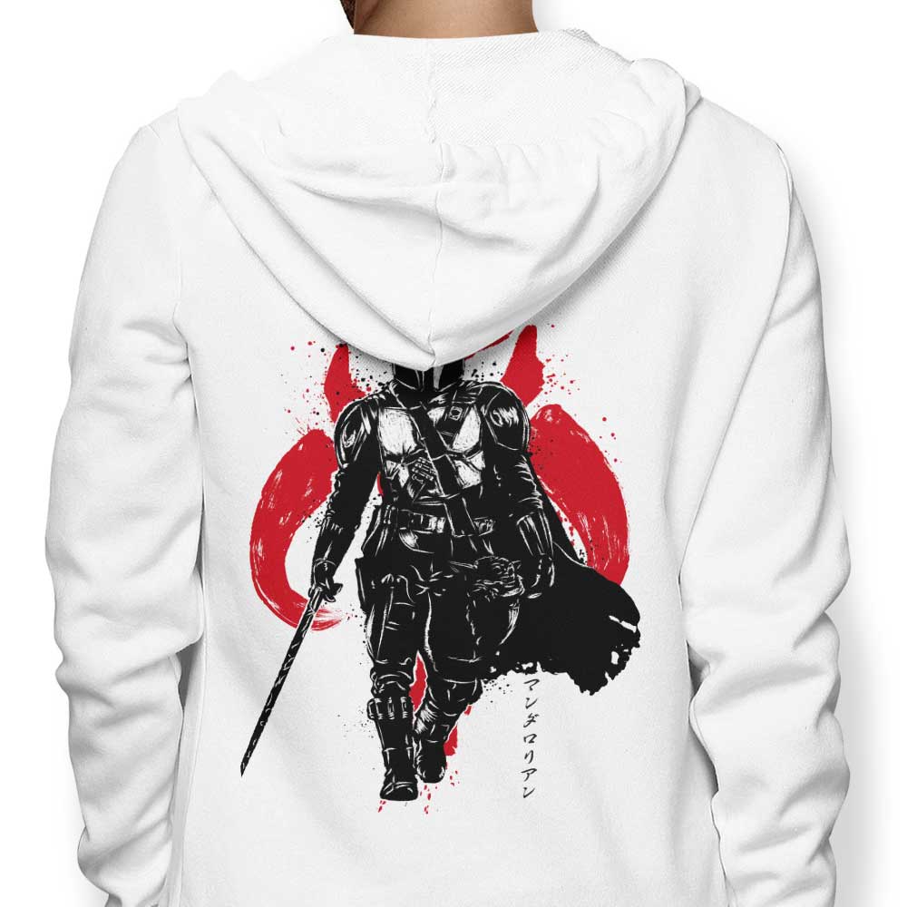 Stylish Dark Wielder Sumi - e Hoodie by Dr. Monekers