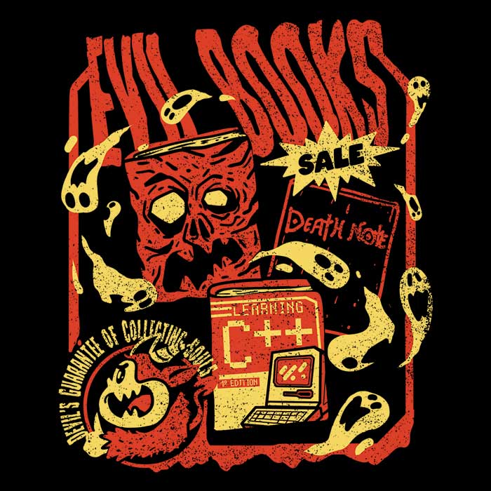 Evil Book Sale Themed Zip-Up and Pullover Hoodies Collection