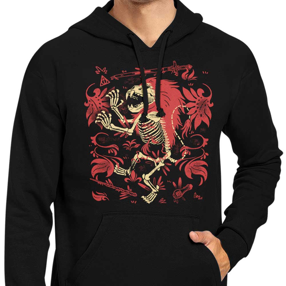 Fitas Artwork Lion Fossil Zip-Up and Pullover Hoodies in S - 4XL Sizes