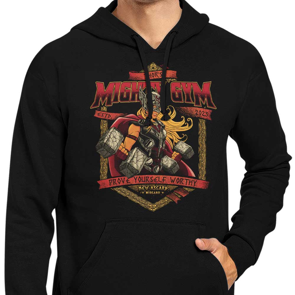 Powerful Mighty Gym Branded Zip-Up and Pullover Hoodies for Fitness Enthusiasts