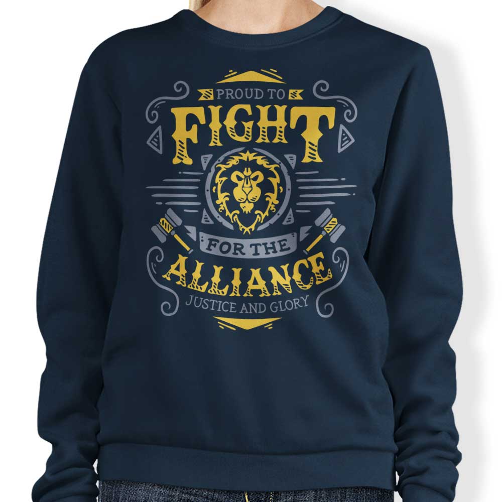 Alliance-themed Crewneck Sweatshirt - Stand with the Alliance