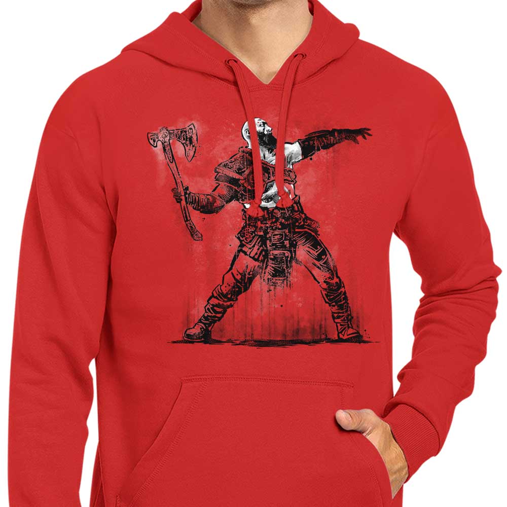 Zascanauta's God Throwing Axe Design Zip-Up and Pullover Hoodies