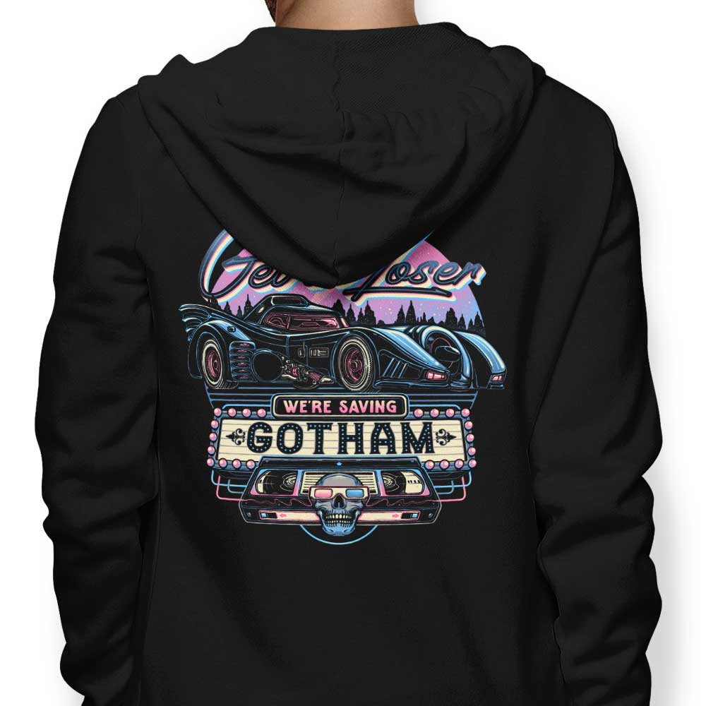 High - Quality 'We're Saving Gotham' Hoodie for Fashion Lovers