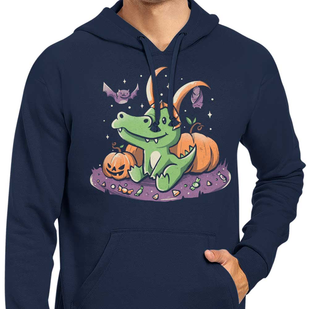 Eerie Alligator Print Zip-Up and Pullover Hoodies in S - 4XL