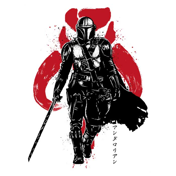 Stylish Dark Wielder Sumi - e Hoodie by Dr. Monekers