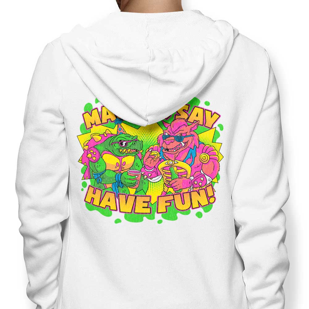 Enjoy the Fun - Clay Graham Art Zip Up and Pullover Hoodies