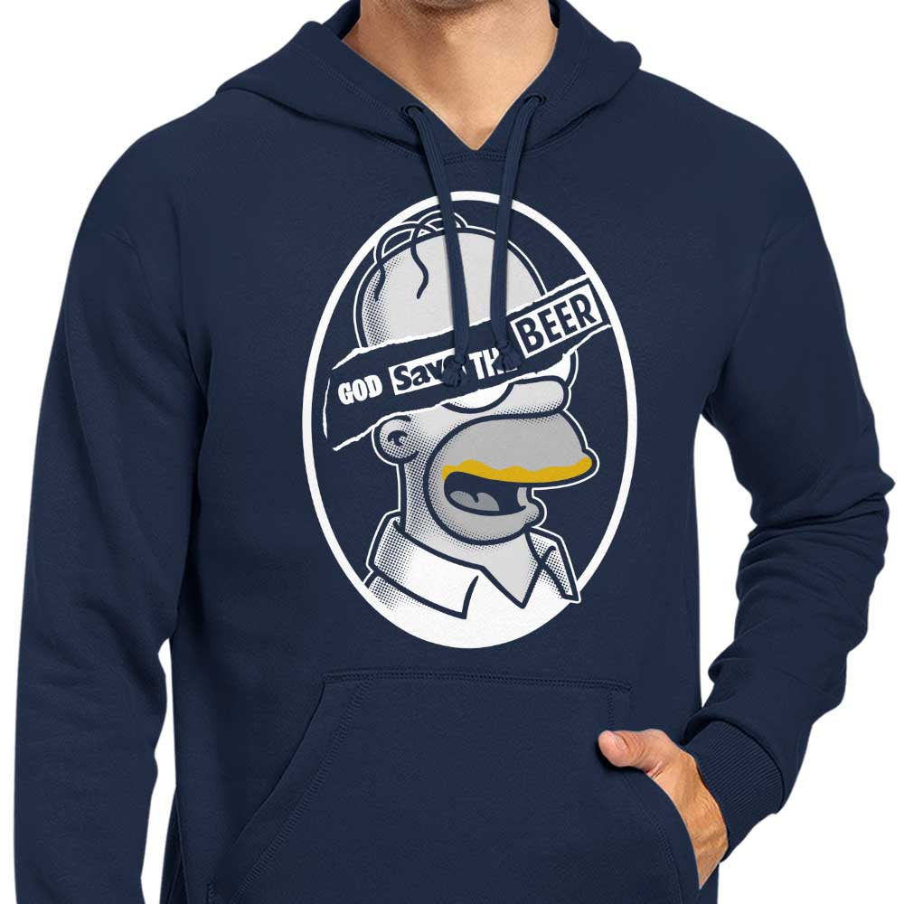 God Save the Beer Zip Up and Pullover Hoodies by Firebeard