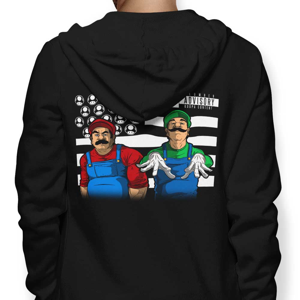 Aaron Morales Designs 'Bombs Over Koopas' Stylish Zip-Up and Pullover Hoodies