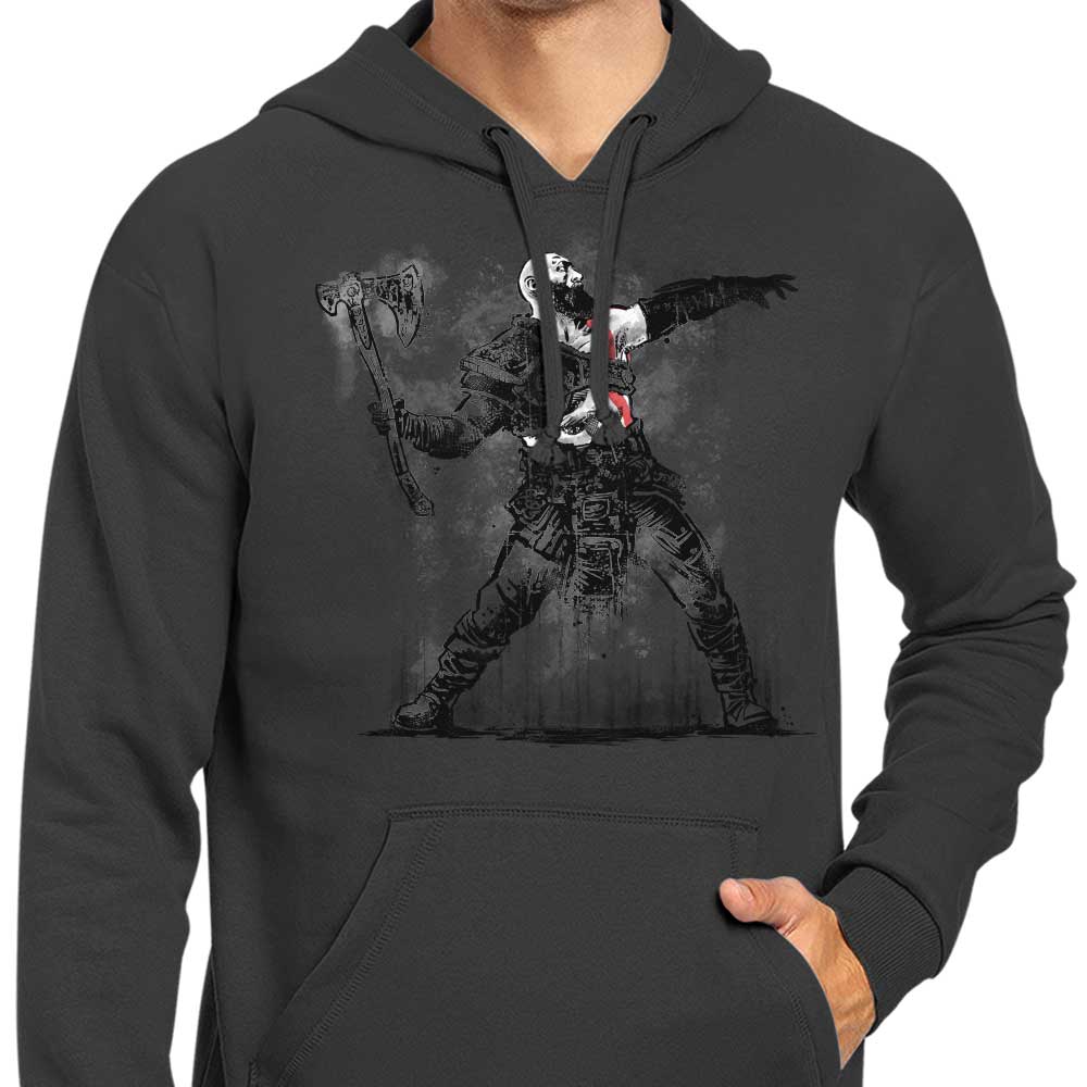 Zascanauta's God Throwing Axe Design Zip-Up and Pullover Hoodies
