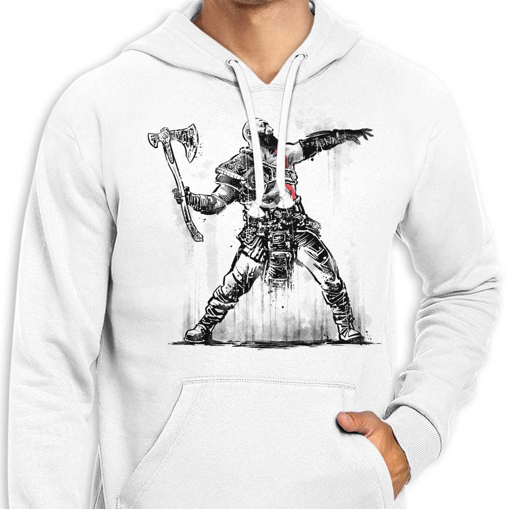 Zascanauta's God Throwing Axe Design Zip-Up and Pullover Hoodies