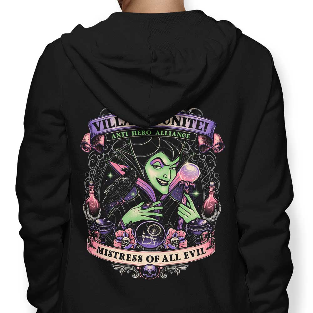 Momma Gorilla's 'Mistress of All Evil' Stylish Zip-Up and Pullover Hoodies
