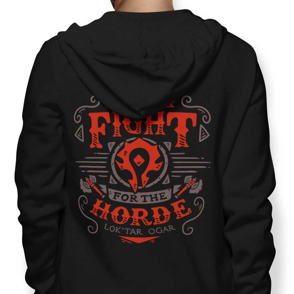 Typhoonic Art's 'Fight for the Horde' 8.5oz Zip-Up & Pullover Hoodies