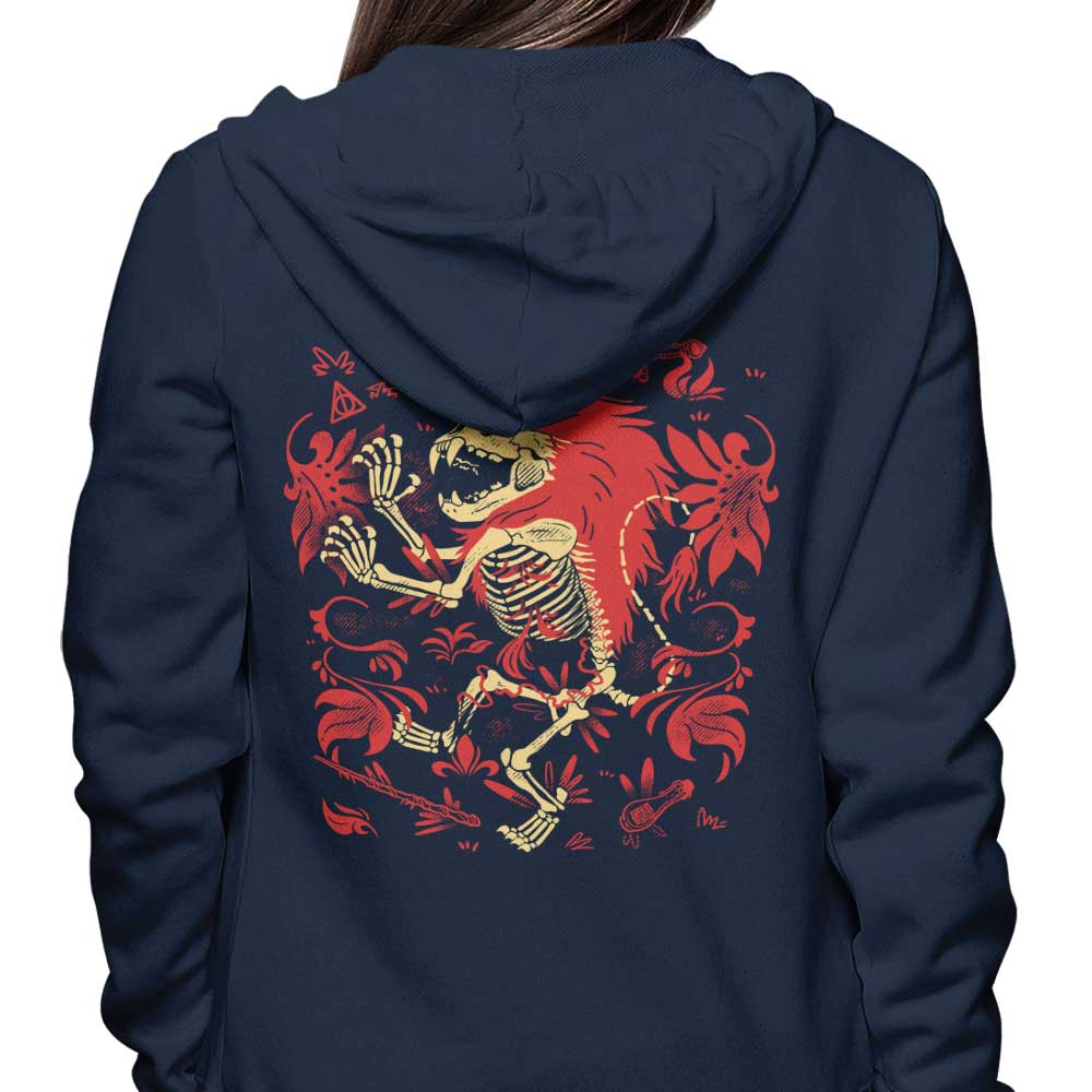 Fitas Artwork Lion Fossil Zip-Up and Pullover Hoodies in S - 4XL Sizes
