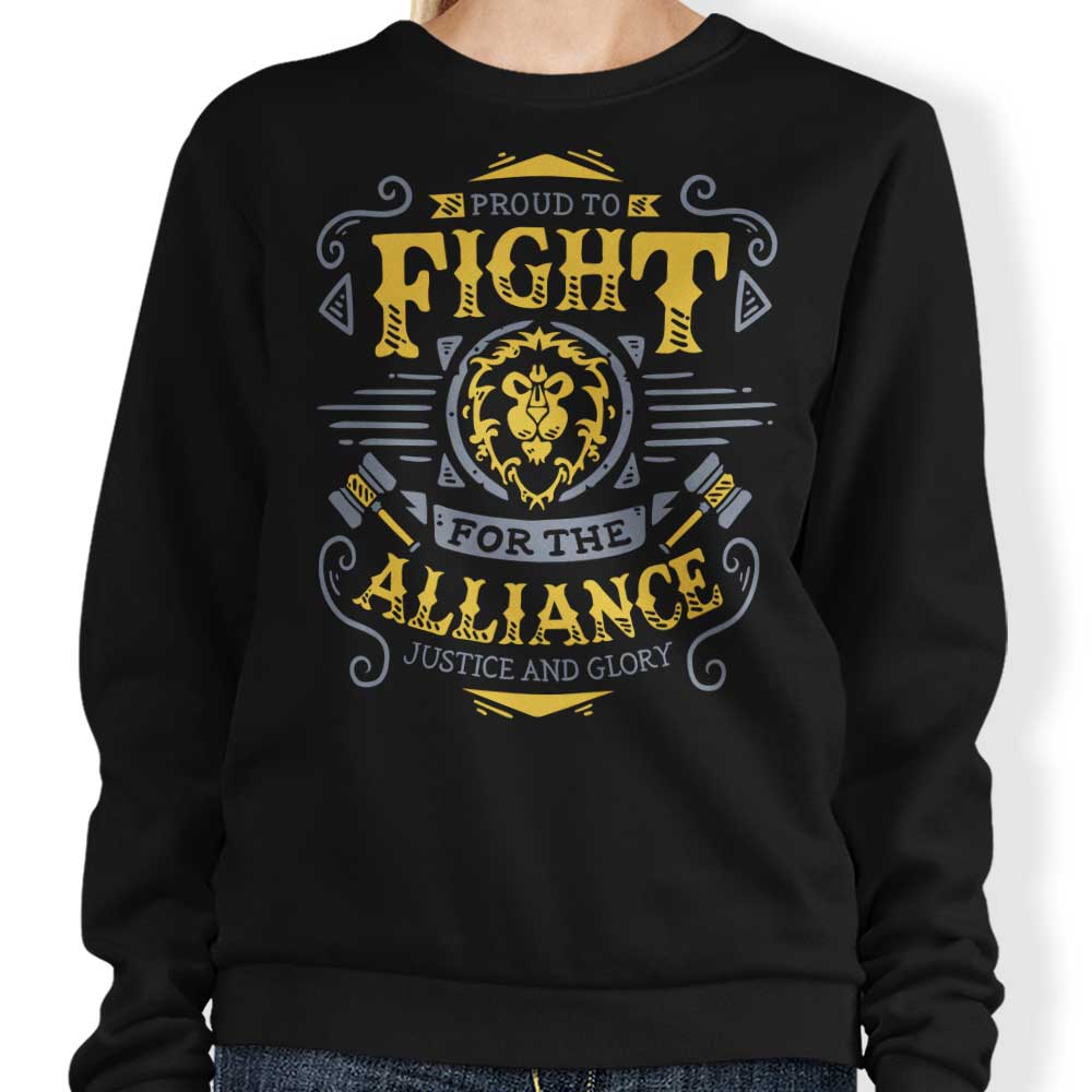 Alliance-themed Crewneck Sweatshirt - Stand with the Alliance
