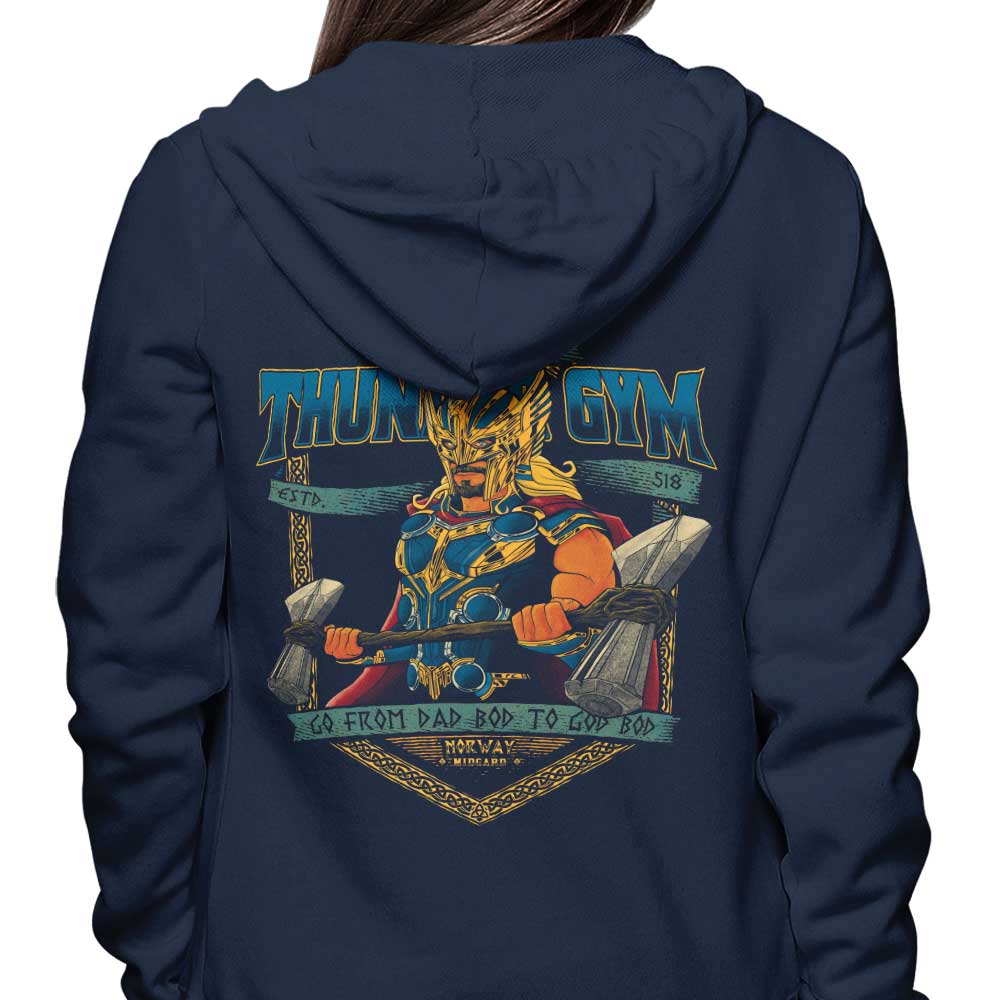 Thunder Gym Branded Athletic Hoodies - Ideal for Fitness Enthusiasts